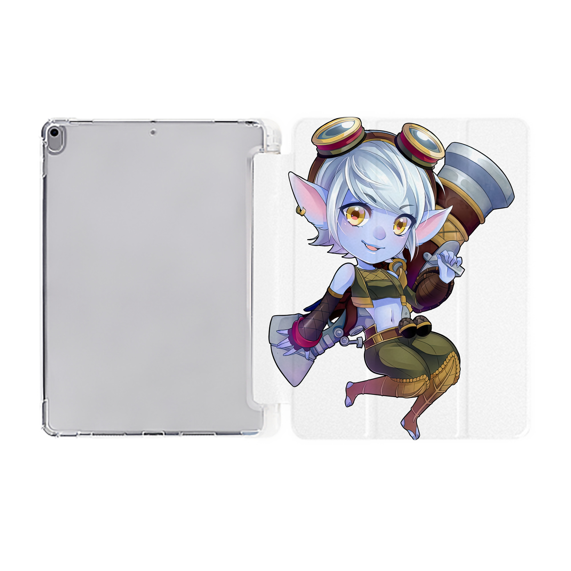 （画像用） リーグ・オブ・レジェンド League of Legends LOL IPad ケース ペン収納付き 三つ折りスタンド PUレザー×シリコン 対応機種9.5/10.5/10.9インチ